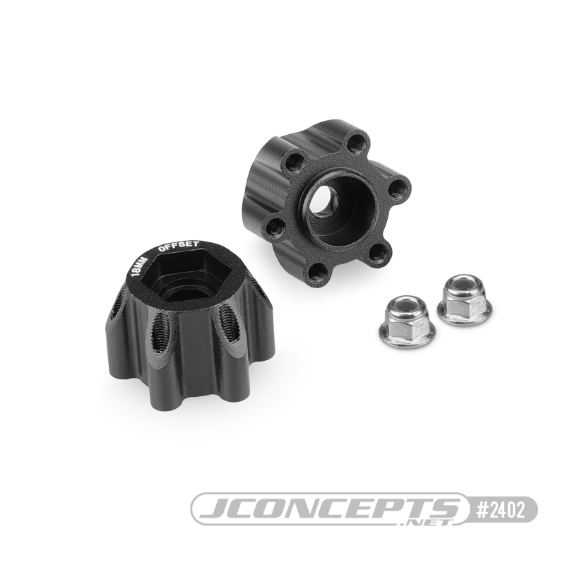 Tribute Wheel, Aluminum 12mm Hex Wheel Adaptor - 18mm Offset