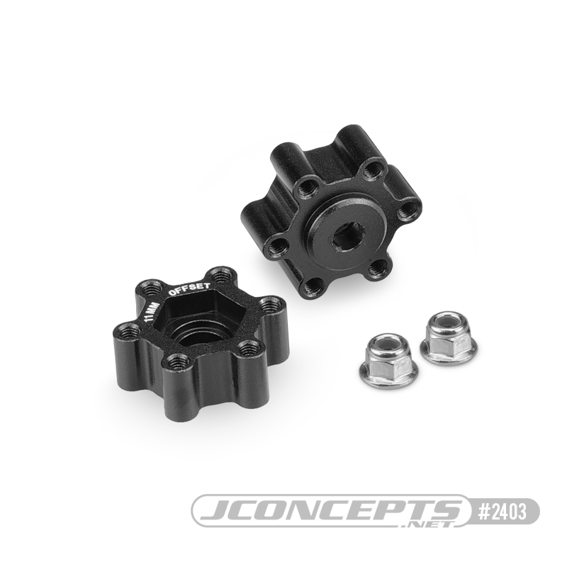 Tribute Wheel, Aluminum 12mm Hex Wheel Adaptor - 11mm Offset