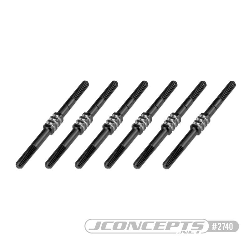 B6.3 Fin Titanium Turnbuckle Set - Black
