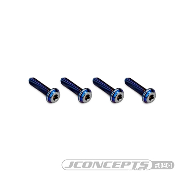 3x12mm Top Hat Titanium Screws - 4pc